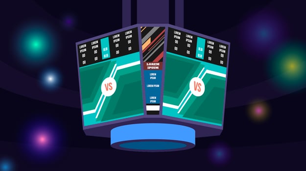 Jumbotron Basketball Free Vector