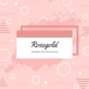 Rosegold Memphis Style Background vector