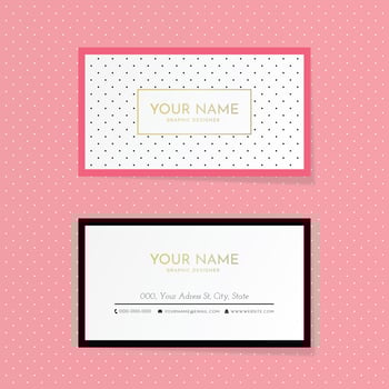 Pois Business Card Template vector