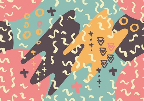Squiggle Seamless Pattern Background vector
