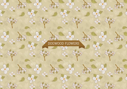 Dogwood Flowers Background vector