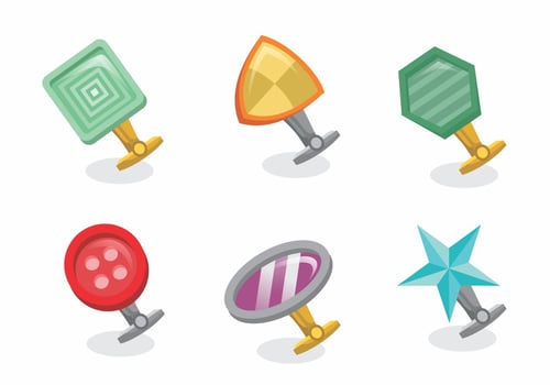 Cufflink Vector Pack