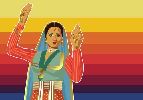 Bollywood Dancer vector