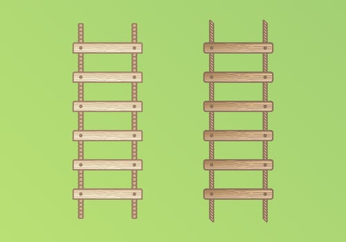 Rope Ladder Illustration vector