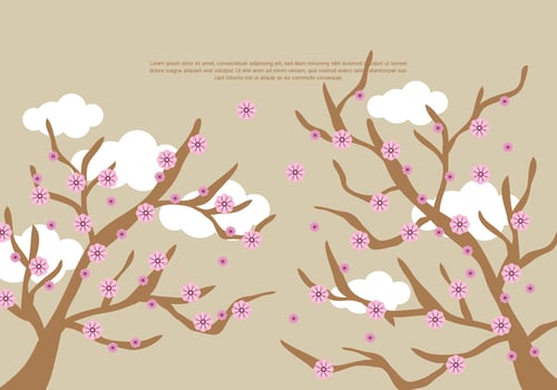 Peach Blossom Vector