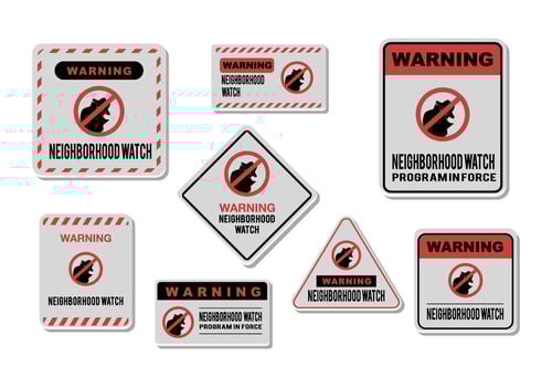 Neighborhood Watch Sign vector