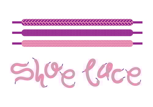 Shoe Lace Set vector