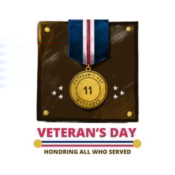 Veteran's Day Watercolor Vector