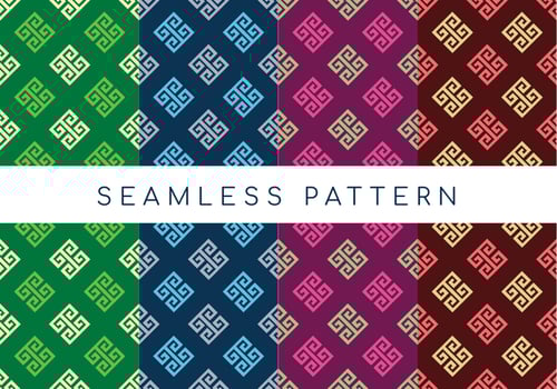 Seamless Geometric Greek Pattern vector