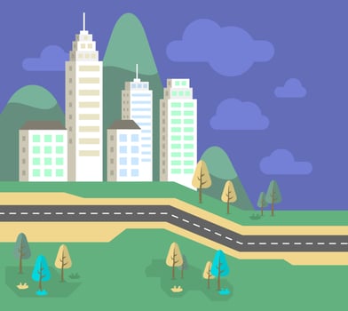 Urban Landscape Design vector