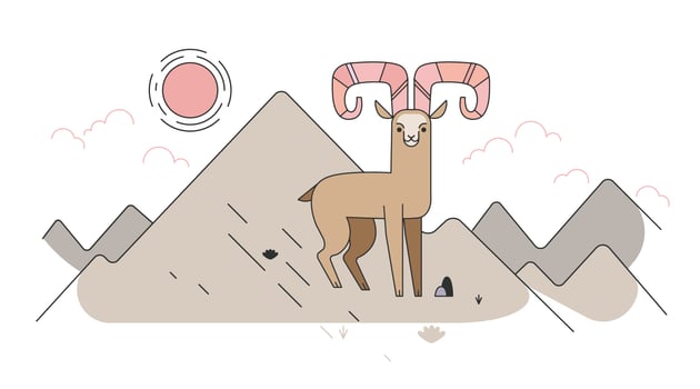 Mountain Goat Vector