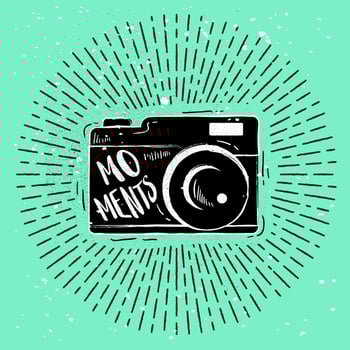 Hand-Drawn Camera Silhouette Vector
