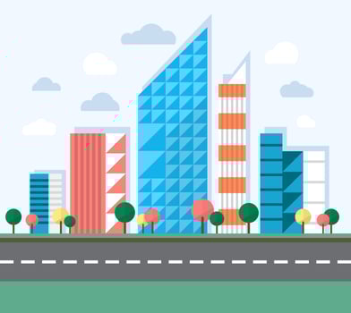 Big City Illustration vector