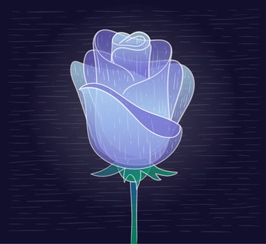 Vector Hand Drawn Flower Illustration