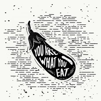 Hand-Drawn Eggplant Silhouette Vector