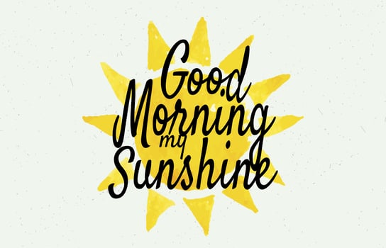 Good Morning Sunshine Wall Art Poster vector
