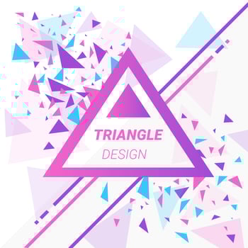 Modern Abstract Triangles Background vector