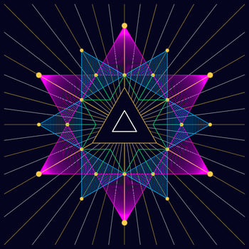 Hipster Triangle Mystic Astral Triangle Background vector