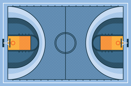 Basketball Court vector