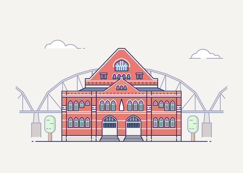 Nashville Landmark Illustration vector