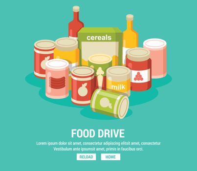 Food Drive Illustration vector