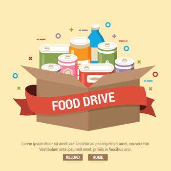Food Drive Illustration vector