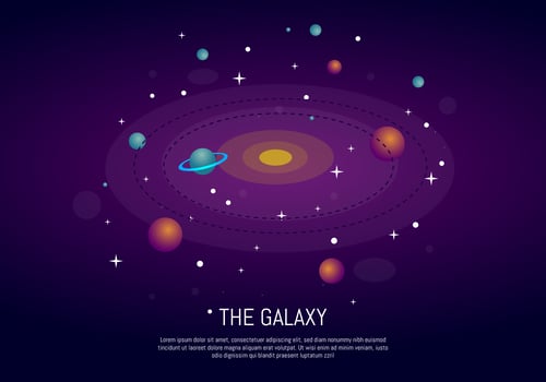 The Galaxy Ultra Violet Background vector
