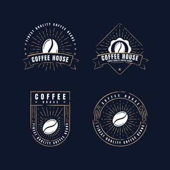 Retro Coffee Label Badge Collections vector