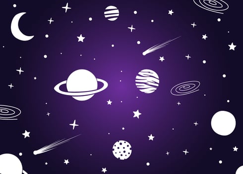 Outstanding Ultra Violet Galactic Background Vectors