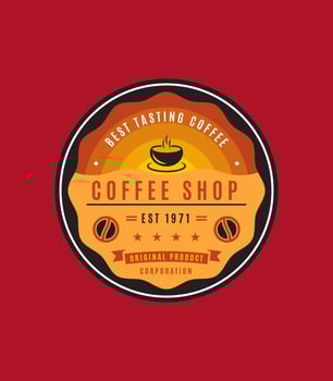 Unique Coffee Badge Vectors