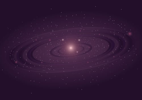 Ultra violet galactic background vector