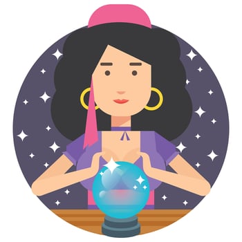 Fortune Teller Illustration vector