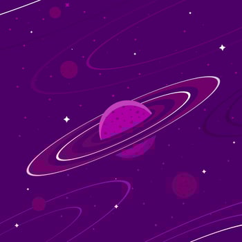 Ultra Violet Galactic Background Vector
