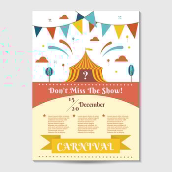 Carnival Poster Template Vector
