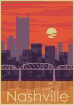 Nashville Landscape vector