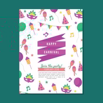 Colorful Carnival Poster vector