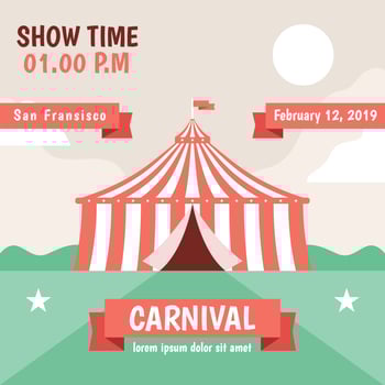Carnival Poster Vector Template