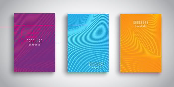 Brochure templates with abstract designs vector