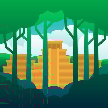 The Lost City Of Gold Illustration vector