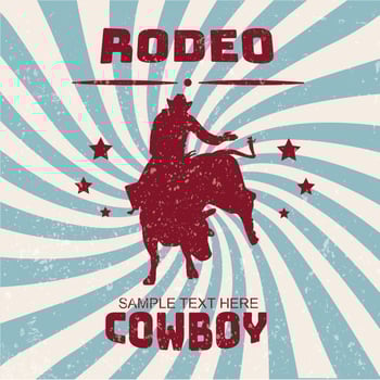 Rodeo Flyer Vector Design