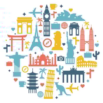 International Monuments  vector