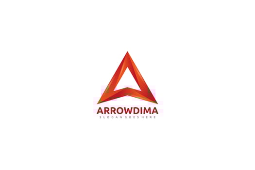 A Letter -Arrow Logo vector