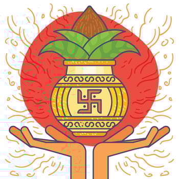 Kalash Illustration vector
