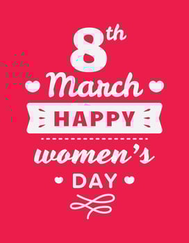 Happy Women's Day vector