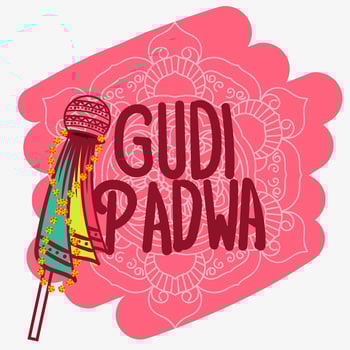 Gudi Padwa Background vector