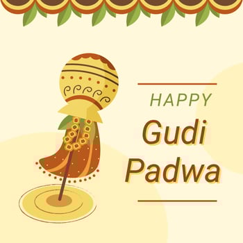 Gudi Padwa Celebration Vector
