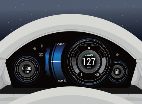 Car Dashboard Ui  vector