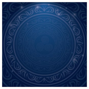 Blue Islamic Border vector