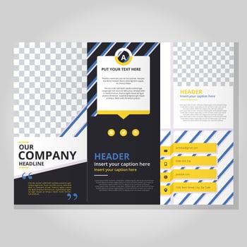Modern Tri-Fold Brochure Template vector