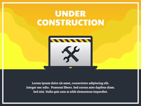 Website under construction vector